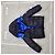 Doudoune bleue Moncler avec accents noirs - vue 7