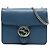 Gucci Blu Piccolo Dollar Pelle di Vitello Crossbody Interlocking G Blu scuro