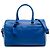 Bolso Duffle 6 de cuero azul clásico Saint Laurent