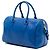 Bolso Duffle 6 de cuero azul clásico Saint Laurent - vista 2