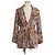 Etro Samtjacke mit Blumenmuster Beige