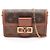 Borsa a Spalla Portefeuille Dauphine Louis Vuitton Marrone Beige