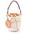 Louis Vuitton LV Vacation Bucket Schultertasche am Pool Braun Weiß Mehrfarben