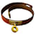Bracelete Hermès Kelly Double Tour Laranja Gold hardware  - vista 1