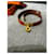 Bracelete Hermès Kelly Double Tour Laranja Gold hardware  - vista 5
