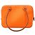 Borsa a mano mini Plume Hermès Arancione - vista 13