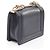 Sac à épaule Chanel Boy en cuir bleu marine - vue 2