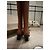 Zadig & Voltaire Botas altas de couro marrom com fivela dourada - vista 6