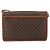 Céline Celine Vintage Macadam Circle Logo Canvas et Cuir Marron - vue 2