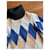 Tory Burch Rollkragenpullover aus Rautenmuster Schwarz Blau Grau Kamel  - Ansicht 2