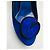 Décolleté Sergio Rossi in suede blu con plateau Nero - vista 5