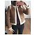 Giacca in pelle di pecora American Retro camel Cammello - vista 12