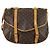 Borsa Saumur Louis Vuitton in tela Monogram 43 Marrone