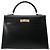 Hermès Hermes Kelly 32 Einkaufstasche Schwarz - Ansicht 2