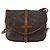 Borsa Saumur Louis Vuitton in tela Monogram 30 Marrone