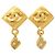 Vintage Coco Mark Gold Clip Ohrringe von Chanel Golden