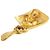 Vintage Coco Mark Gold Clip Ohrringe von Chanel Golden - Ansicht 4