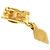 Vintage Coco Mark Gold Clip Ohrringe von Chanel Golden - Ansicht 5