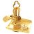 Vintage Coco Mark Gold Clip Ohrringe von Chanel Golden - Ansicht 8