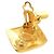 Vintage Coco Mark Gold Clip Ohrringe von Chanel Golden - Ansicht 9