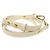 Cinghia a Spalla in Pelle Epi Louis Vuitton Bianco D'oro