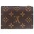 Billetera bifold de lona Monogram Louis Vuitton Castaño Roja Monograma - vista 3