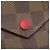 Cartera Victorine Tri-Fold Louis Vuitton Castaño Roja Damier ebene - vista 7