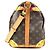 Louis Vuitton Monogram Summer Trunk Keepall Bandoulière 50 Marrone Rosa - vista 3