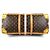 Louis Vuitton Monogram Summer Trunk Keepall Bandoulière 50 Marrone Rosa - vista 5