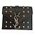 Bolsa Saint Laurent Candy Preta de Couro Preto