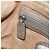 Borsa a mano FENDI Celeria in pelle beige argento Auth hk3299 - vista 22