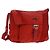 PRADA Schultertasche Nylon Rot Silber Authentisch 161482