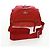 PRADA Schultertasche Nylon Rot Silber Authentisch 161482 - Ansicht 7