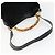 Bamboo Borsa a Mano GUCCI in Camoscio 2 in 1 Nero Oro 001 2404 1638 Auth 158529 D'oro - vista 7
