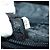PRADA Borsa a mano in nylon nero argento Auth 161692 - vista 12