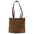 Borsa Tote PRADA in nylon marrone oro Auth 161781 D'oro - vista 13