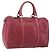 Borsa Boston in PVC GG Implementation di GUCCI Argento Rosa 193603 Auth 160604