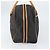 Saint Laurent Borsa Boston in tela PVC nera marrone oro Auth 158370 Nero D'oro - vista 3