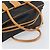 Saint Laurent Borsa Boston in tela PVC nera marrone oro Auth 158370 Nero D'oro - vista 7