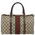 Bolsa de mão Gucci GG Supreme Web Sherry Line PVC Bege Ouro 24 012 3842 Auth 161028 Dourado - vista 2