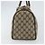 Bolsa de mão Gucci GG Supreme Web Sherry Line PVC Bege Ouro 24 012 3842 Auth 161028 Dourado - vista 4