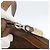 Borsa a Spalla Gucci Micro GG Canvas Web Sherry Line Marrone Oro Rosso Auth 162991 D'oro - vista 10