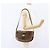 Borsa a Spalla Gucci Micro GG Canvas Web Sherry Line Marrone Oro Rosso Auth 162991 D'oro - vista 21