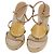 Sandali Espadrilles Raffia Beige LV Auth della linea Crociera LOUIS VUITTON ti3630