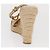 Sandali Espadrilles Raffia Beige LV Auth della linea Crociera LOUIS VUITTON ti3630 - vista 13