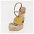 Sandali Espadrilles Raffia Beige LV Auth della linea Crociera LOUIS VUITTON ti3630 - vista 23