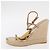 Sandali Espadrilles Raffia Beige LV Auth della linea Crociera LOUIS VUITTON ti3630 - vista 26