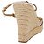 Sandali Espadrilles Raffia Beige LV Auth della linea Crociera LOUIS VUITTON ti3630 - vista 3