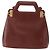 Borsa a Spalla Gancini in Pelle Marrone Oro Auth 159579 di Salvatore Ferragamo - vista 13