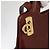 Borsa a Spalla Gancini in Pelle Marrone Oro Auth 159579 di Salvatore Ferragamo - vista 19
